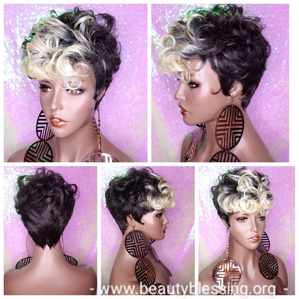 COPY - Wig Mohawk Short Cut Celebrity Inspired Wig
